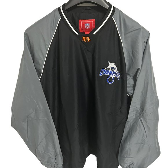 NFL Indianapolis Colts Long Sleeve Pullover Jacket Coat Size XL Super Bowl XLI - Picture 1 of 7